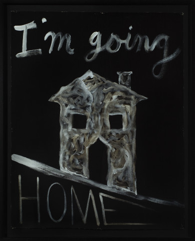 Nell I'm going HOME, 2017; acrylic on linen; 99.5 x 80.5 cm; enquire