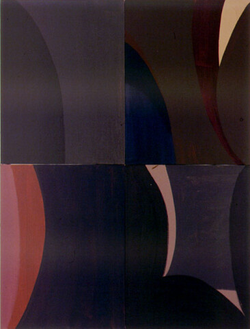 Tony Clark Lontano XXIX, 2000; from the series Lontano; Acrylic on canvas board; 122 x 91.5 cm; 4 panels; enquire