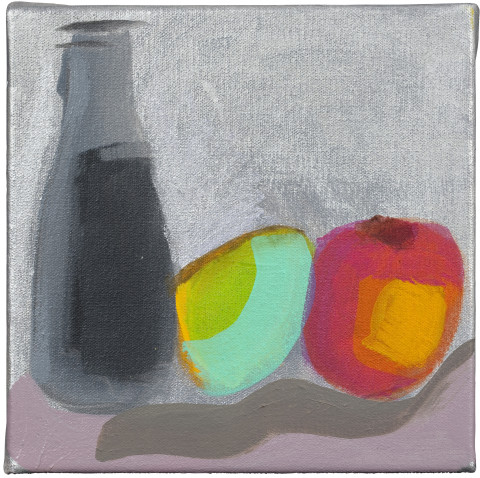 Angela Brennan Lovers, 2009; oil on linen; 20.5 x 20.5 cm; enquire