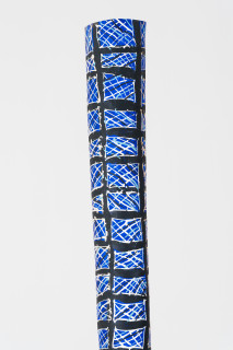 Dhambit Munuŋgurr Djapu Design (detail), 2025; 3460-25; acrylic on wood; 260 x 35 cm; enquire