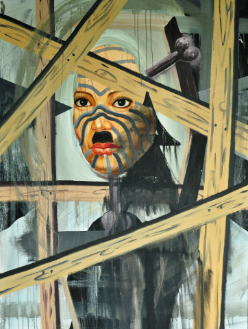 David Griggs Frat of the Obese 8, 2011; acrylic on canvas; 183 x 137 cm; enquire