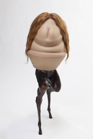 Patricia Piccinini Gazellemet (Vivienne), 2017; Silicone, fibreglass, bronze, hair; 98 x 40 x 41 cm; Edition of 6 + AP 2; Enquire