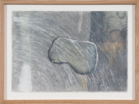 Callum Morton Spill #4, 2024; pencil and gouache on paper; 30 x 42 cm; more info; enquire