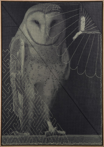 David Noonan Untitled, 2015; silkscreen on linen collage; 104 x 74 cm; enquire