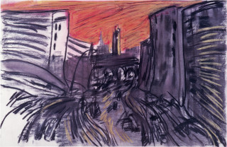 Kevin Connor Study, Wentworth Avenue, 1984; work on paper; 56 x 82 cm; enquire