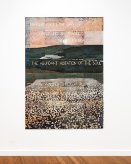 Imants Tillers The Last God, 2020; synthetic polymer paint, gouache on 32 canvasboards, nos. 111612 – 111643; 203.2 x 142.2 cm; enquire