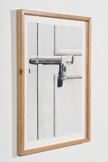 Callum Morton Door #5, 2025; pencil and gouache on paper; 42 x 30 cm; enquire