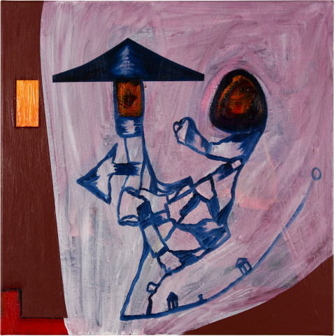 Gareth Sansom Chinese Dada, 2012; oil and enamel on linen; 60 x 60 cm; enquire