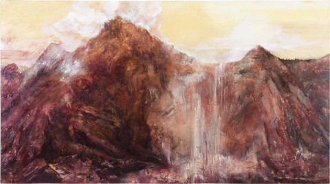 Mandy Martin The Dream, 1999; oil, ochre and pigment on linen; 135 x 244 cm; enquire