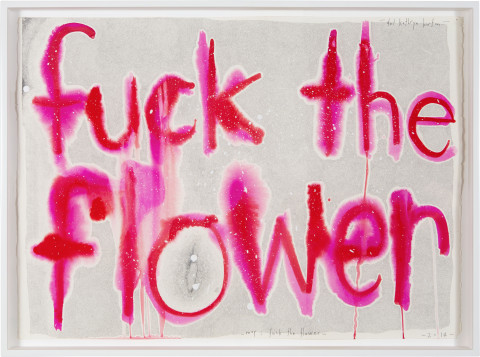 Del Kathryn Barton may i fuck the flower, 2014; gouache and ink on hot pressed paper; 60.5 x 82 cm; Enquire