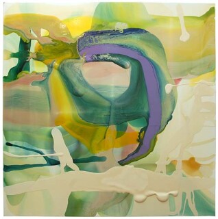 Dale Frank Ultraism Brachypterous Brain Scan Dead Ringer, 2007; varnish on canvas; 200 x 200 cm; enquire