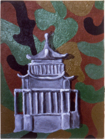 Tony Clark Chinoiserie Landscape, 1987; oil on canvas board; 30.5 x 22.8 cm; enquire