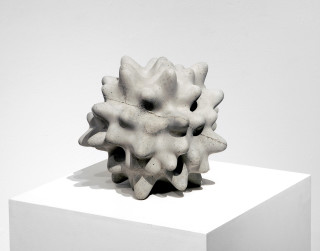 James Angus Pareidolic Spheroid, 2007; from the series Exhibited at Art 38 Basel, Switzerland, 2007; concrete; 30 cm diameter; Edition of 5 + AP 2; enquire