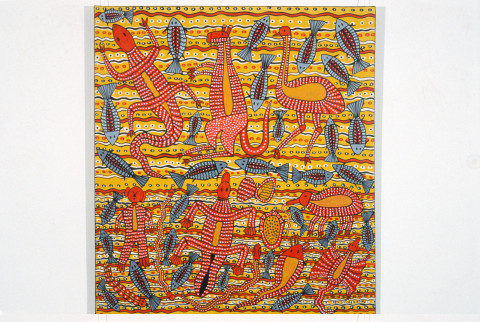 Robert Campbell Jnr Tucker, 1989; acrylic on canvas; 122 x 109 cm; enquire