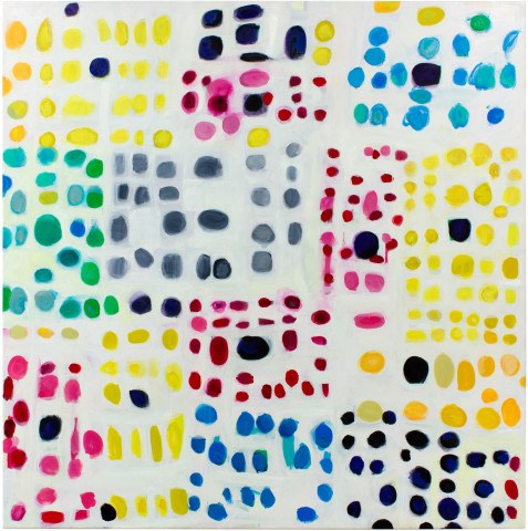 Angela Brennan Infinity plus Five, 2011; oil on linen; 152 x 152 cm; enquire