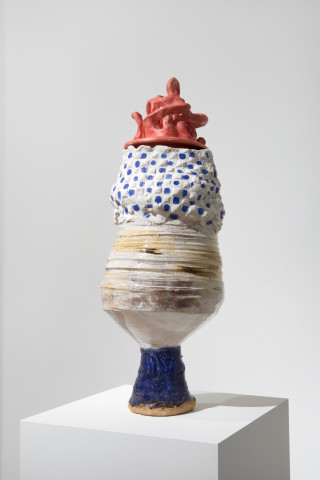 Angela Brennan Artemis, 2014; earthenware; 66 x 24 x 24 cm; enquire