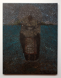 Daniel Boyd Untitled, 2012; oil and archival glue on canvas; 80 x 60 cm; enquire