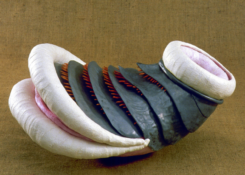 Bronwyn Oliver Os, 1986; Paper, lead, fibreglass; 30.5 x 60.95 x 45.7 cm; enquire