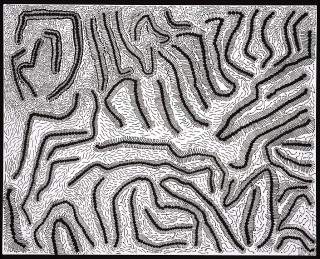 Yayoi Kusama Morning Waves [TEXHT], 0; silkscreen on canvas; 130.3 x 162 cm; Edition of 5; enquire