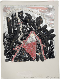 Rohan Wealleans Black Heart, 2009; Paint on paper; 61 x 48 x 5.5 cm; Paper size: 51 x 38cm; enquire