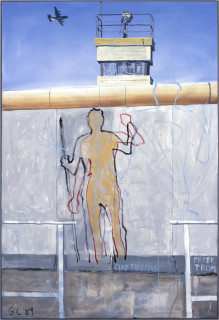 Gunter Christmann Ciao Teresias, 1989; acrylic on canvas; 244 x 168 cm; enquire