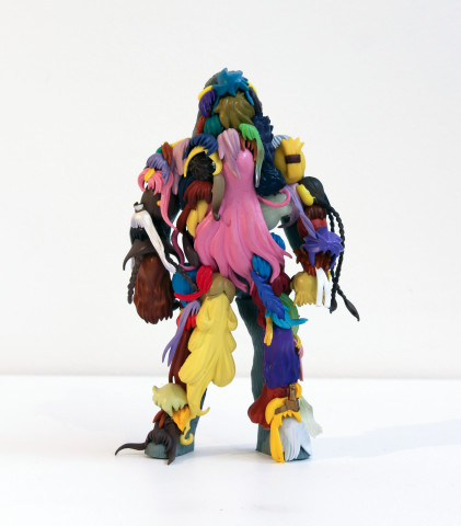 Teppei Kaneuji Teenage Fan Club #43, 2011; plastic figures, hot melt glue  ; 16.7 x 10.5 x 4.7 cm; enquire