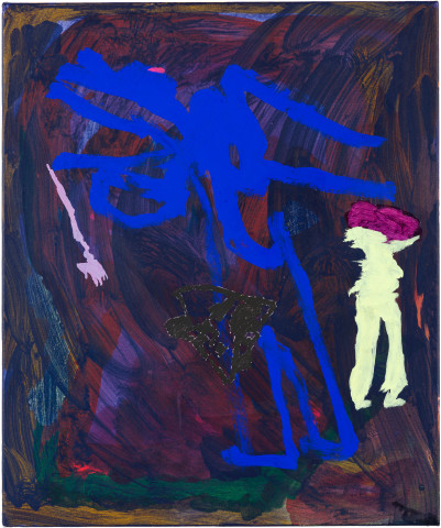 Tom Polo where do you go, when no one knows, 2021; acrylic and Flashe on canvas; 60 x 50 cm; more info; enquire