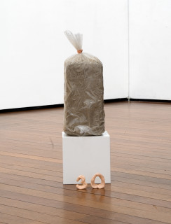 Mikala Dwyer 30, 2009; acrylic, clay, copper, plastic; 60 x 18 x 18 cm; enquire