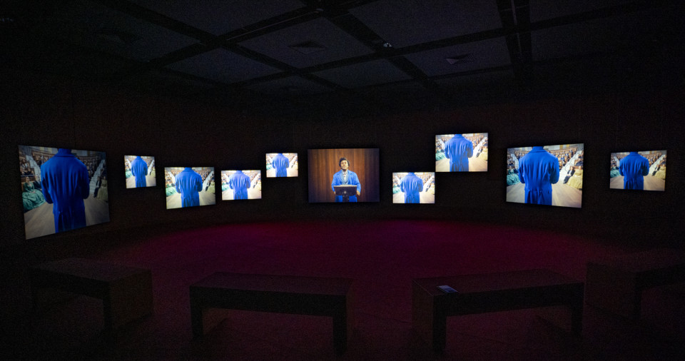 Installation view, Lessons of the Hour, John Curtin Gallery, Perth, Photo: Brad Coleman