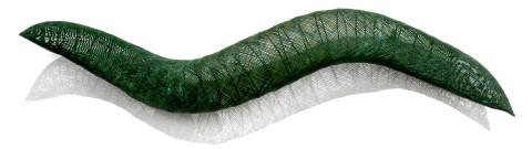 Bronwyn Oliver Surge, 1993; copper, lead, wood; 40 x 190 x 40 cm; enquire