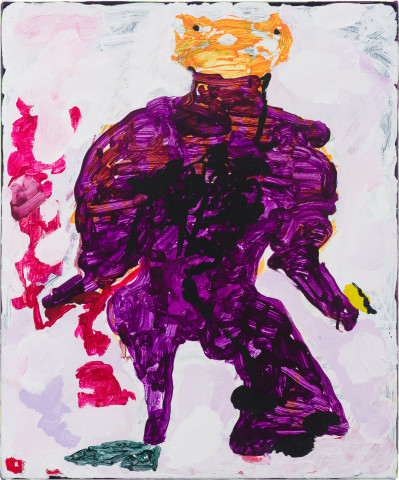 Tom Polo hold up, 2024; acrylic on canvas; 60 x 50 cm; enquire