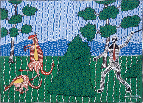 Robert Campbell Jnr Untitled, 1986; acrylic on cardboard; 65 x 92 cm; enquire
