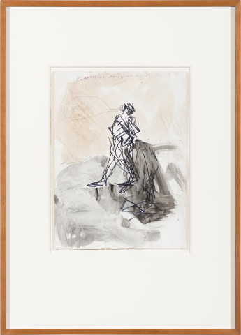 Newell Harry Untitled, 2005-06; ink, marker, biro bitumen wash and gesso on craft paper; 71 x 51 cm; (framed); enquire