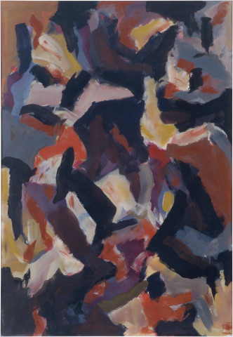 David Aspden India, 1985; acrylic on paper; enquire