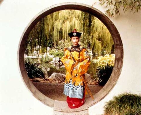 Anne Zahalka Chinese Gardens (boy in costume), 1998; type C photograph; 76 x 93 cm; Edition of 12; enquire