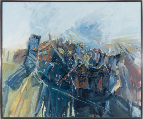 Kevin Connor The Road Home (Near the Eye Hospital), 1986; oil on Belgian linen; 153 x 183 cm; enquire