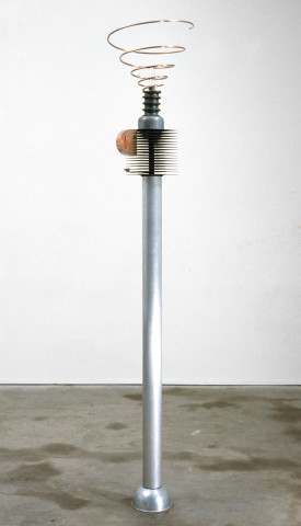 Robert Owen Starmaker, 1985; aluminium, steel, lead, copper, rubber & glass; 196 x 32 x 32 cm; enquire