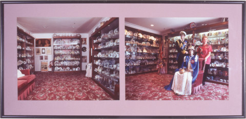 Anne Zahalka Collector #7 (royalty room), 1996; Ilfochrome print; 43 x 89 cm; Edition of 20; enquire