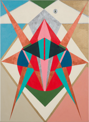 Mikala Dwyer Duck Duck Goose, 2024; acrylic on linen; 92 x 66 cm; enquire