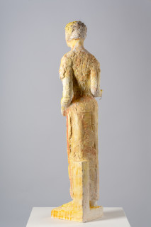 Linda Marrinon Summer, 2025; painted plaster and hessian; 100 x 28 x 24 cm; enquire