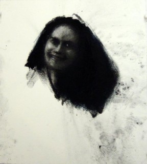 Louise Hearman Untitled #789, 1999; charcoal on mountboard; 21 x 19 cm; enquire