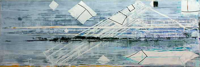John Firth-Smith Searching, 2011; oil on linen; 4' x 12' (121.9 x 365.8 cm); enquire
