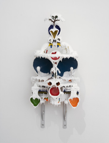 Teppei Kaneuji White Discharge (Built-up Objects #25), , 2013; found objects, resin, glue; 52 x 24 x 20 cm; enquire