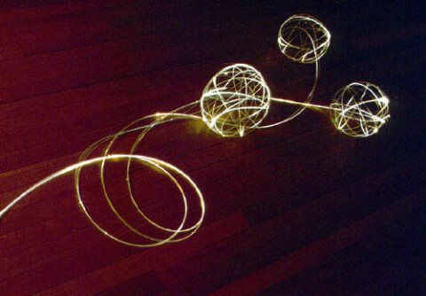The First 20 Years Robyn Backen, 2001; from the series SSO Calling all ...this is our last cry before our eternal silence; fibreoptics, electronic morse code generator; variable dimensions; enquire