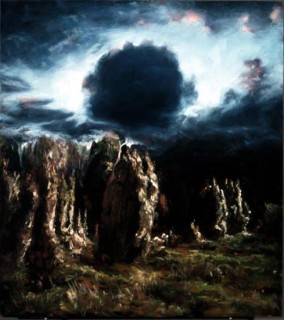 Louise Hearman Untitled #822, 2001; oil on masonite; 76 x 69 cm; enquire