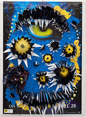 Rohan Wealleans Blue Jungle Fever, 2010; house paint, paper, polystyrene; 104 x 79 x 25 cm; enquire