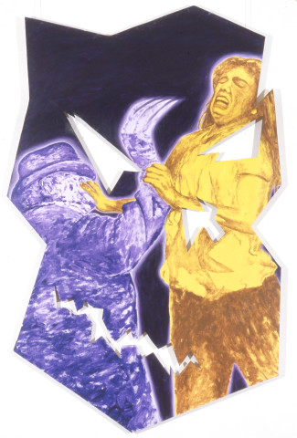 Maria Kozic Pieces (Freddy), 1988; acrylic on board; 190.5 x 121 cm; enquire