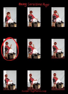 Tracey Moffatt Being Geraldine Page, 2005; colour print on Fujiflex paper; 58 x 43 cm; Edition of 10; enquire