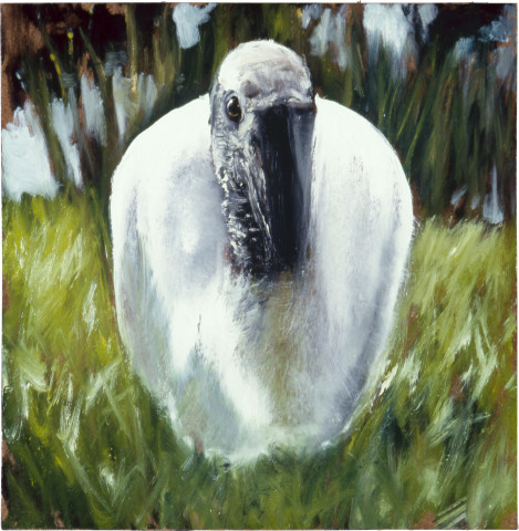 Louise Hearman Untitled #  915, 2002; oil on masonite; 30 x 30 cm; enquire