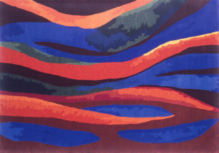 Linda Jackson Opal Landscape, 1998; pure new wool; 240 x 170 cm; enquire